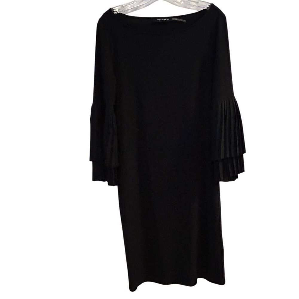 Ivanka Trump Women's Small Black Bell Sleeve Short Dress